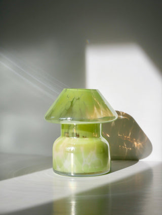 Pastel Lime Mushroom Candle Lamp - Urban Burn